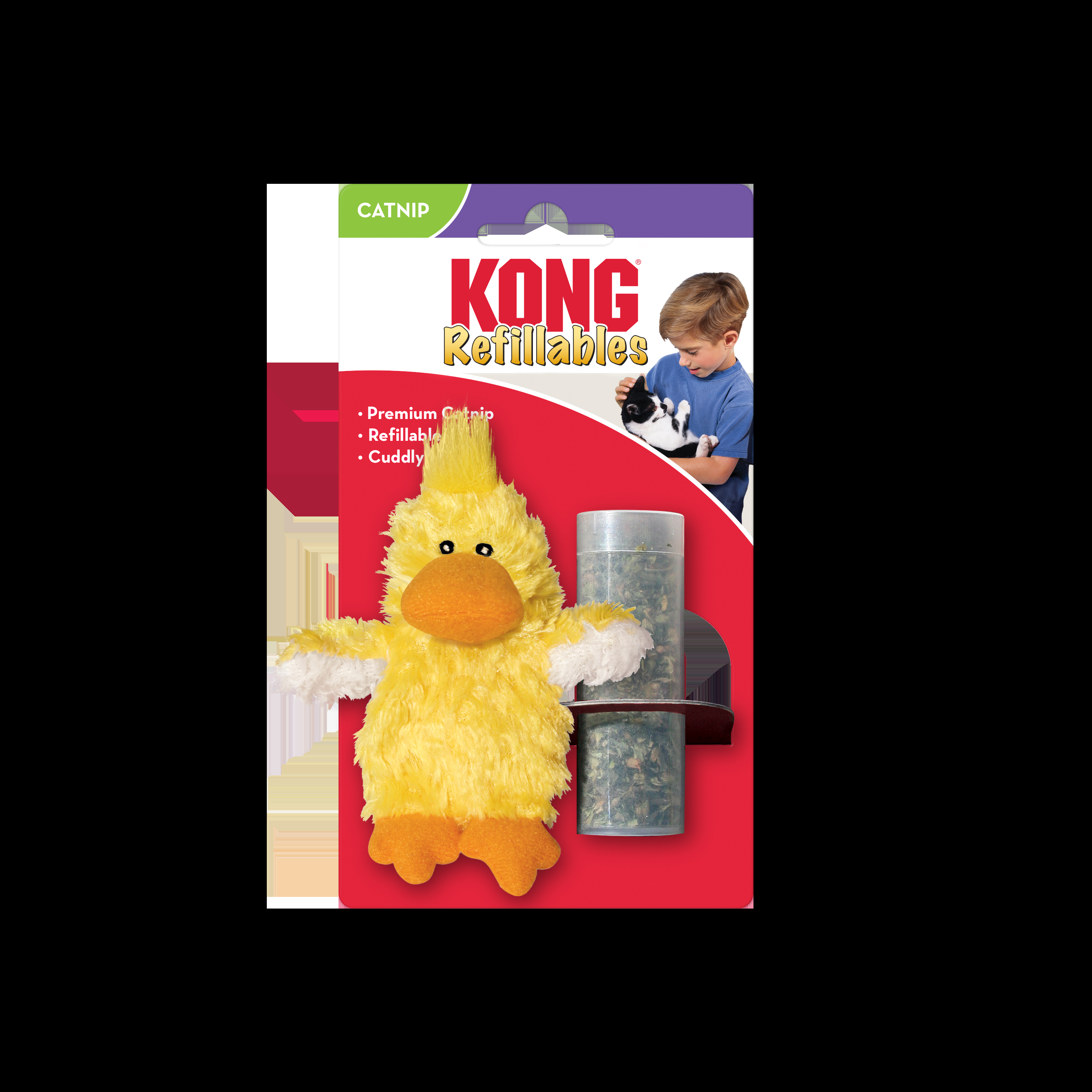 KONG Cat Refillable Catnip Duck - Image 2