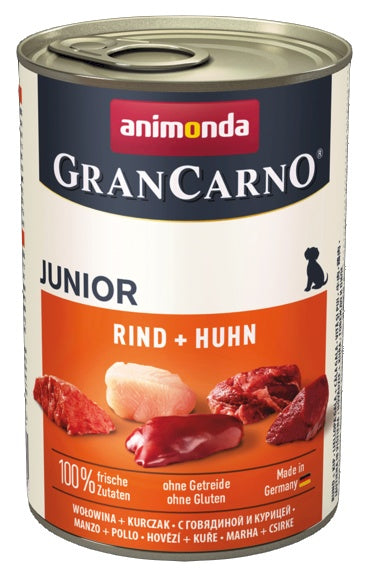 Animonda GranCarno Original Junior Rind Huhn Wołowina + Kurczak puszka 400g - Image 2
