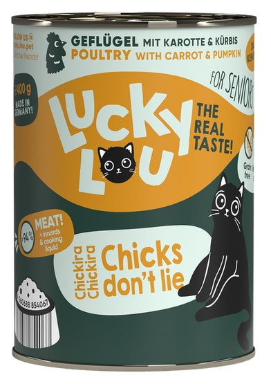 Lucky Lou Lifestage Senior Drób puszka 400g - Image 1