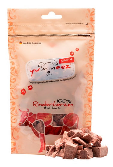 Yummeez Pure serca wołowe 35g - liofilizowany przysmak 100% mięsa - Image 1