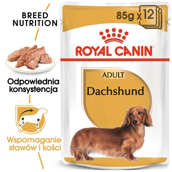 Royal Canin Dachshund karma mokra – pasztet, dla psów dorosłych rasy jamnik saszetka 85g