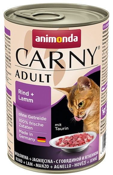 Animonda Carny Adult Wołowina + Jagnięcina puszka 400g - Image 2