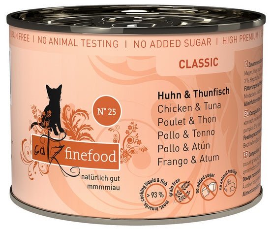 Catz Finefood Classic N.25 Kurczak i Tuńczyk puszka 200g - Image 1