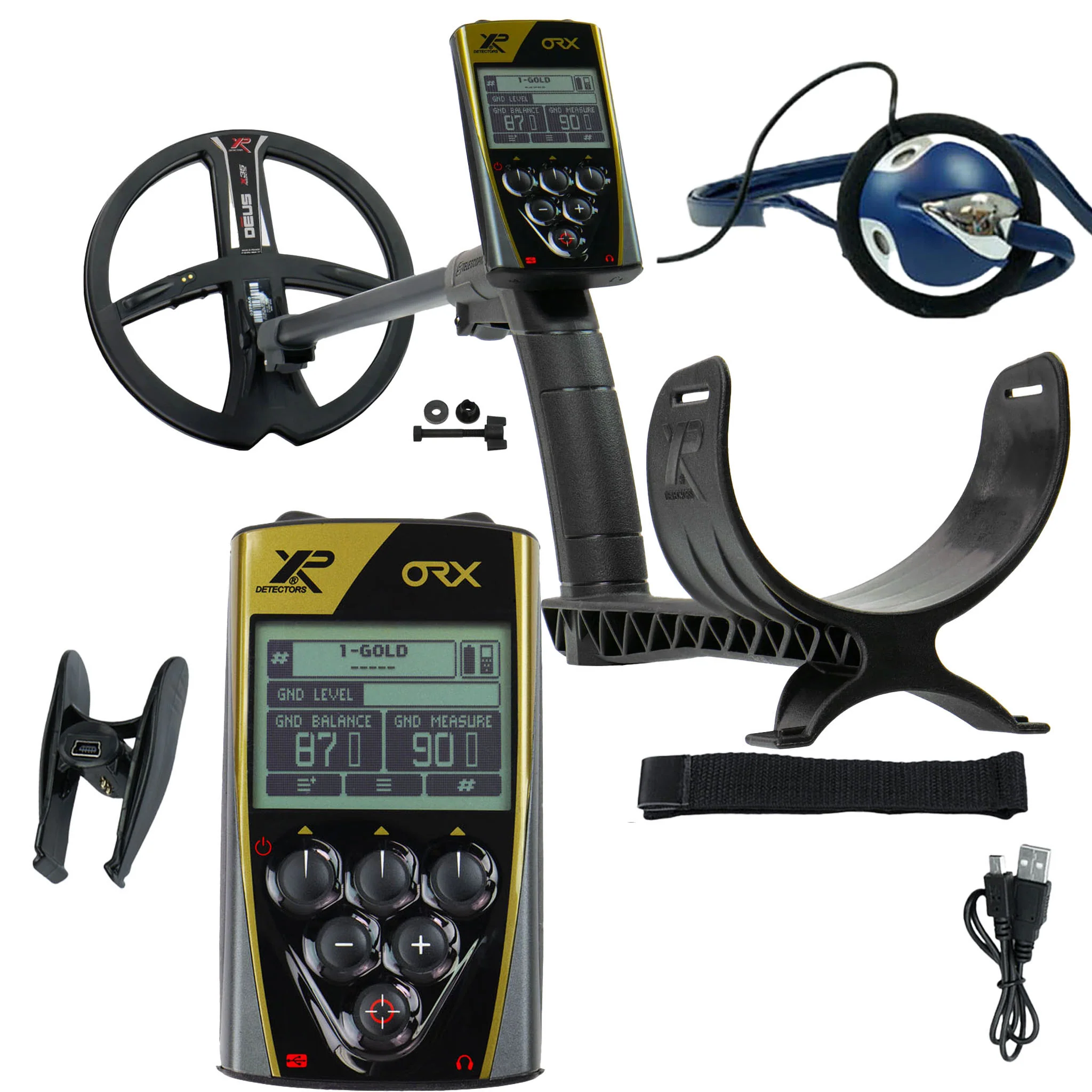 XP ORX Metal Detector Wireless Metal Detector with FX-02 Wired Backphone Headphones, 9" X35 Search Coil (Open Box) - Image 1