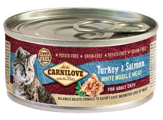 Carnilove Cat Turkey & Salmon – indyk i łosoś puszka 100g