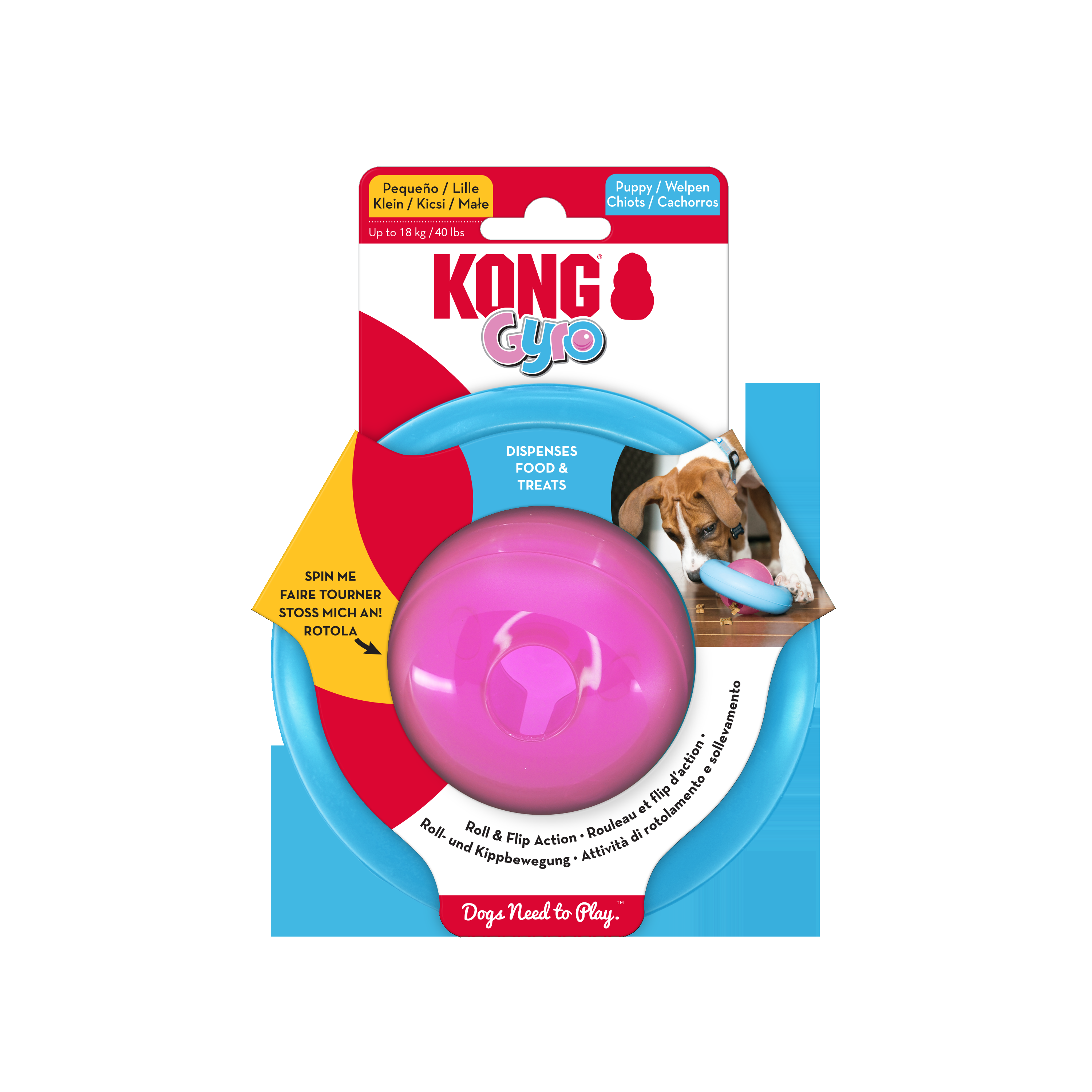 KONG Gyro Puppy Assorted - Image 1