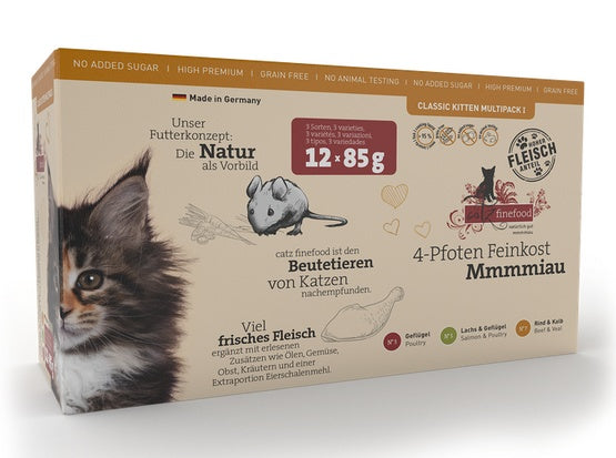 Catz Finefood Classic Kitten Multipack saszetki 12x85g - Image 3