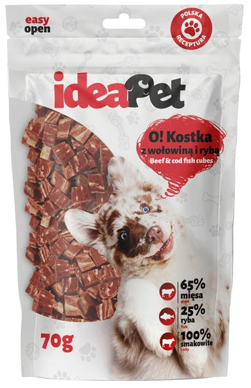 IdeaPet O! Kostka z wołowiną i rybą 70g - Image 3