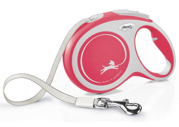 Flexi New Comfort Smycz taśma L 8m czerwona [FL-3806] - Image 1