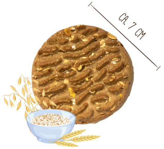 Sammy's muesli taler ciasteczka 1 kg - twarde, chrupiące 5 ziaren bez dodatku cukru - Image 2