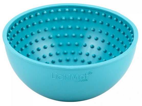 LickiMat Wobble Miska głęboka Jeżyk miękka turkusowa - Image 3