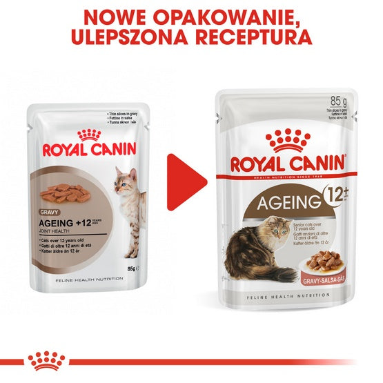 Royal Canin Ageing +12 karma mokra w sosie dla kotów dojrzałych saszetka 85g - Image 3