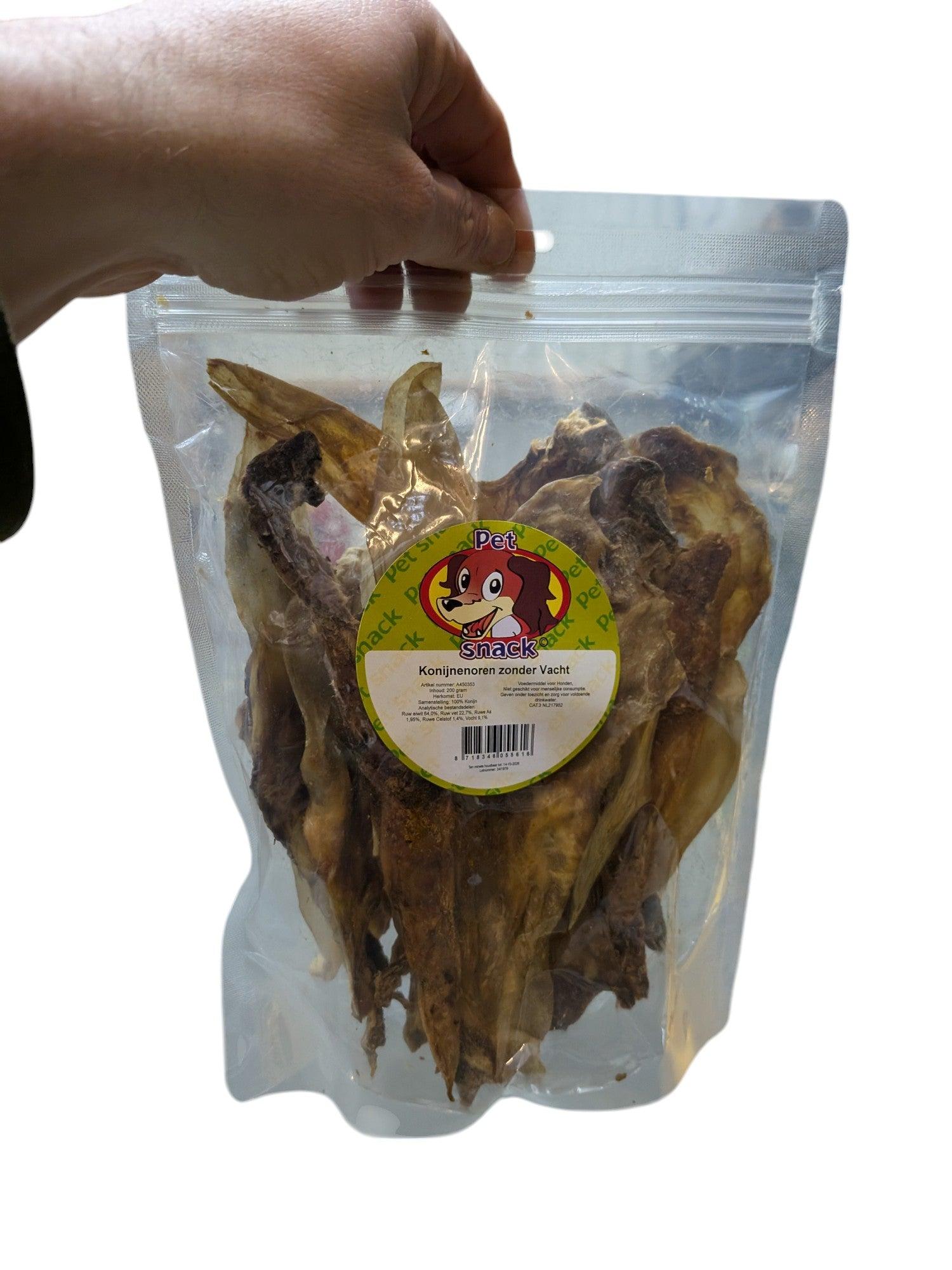Petsnack Rabbit Ears Without Fur