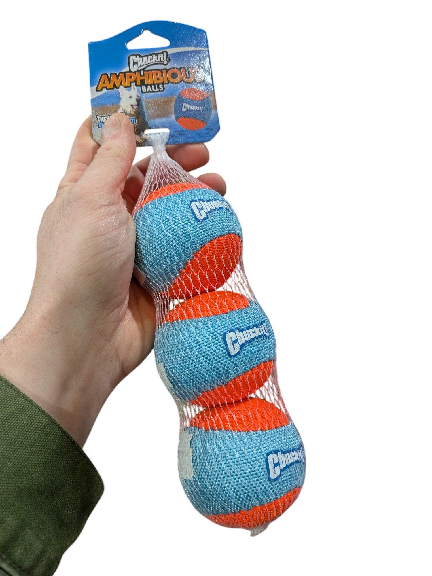 Chuckit Amphibious Ball – Set of 3 dog play balls