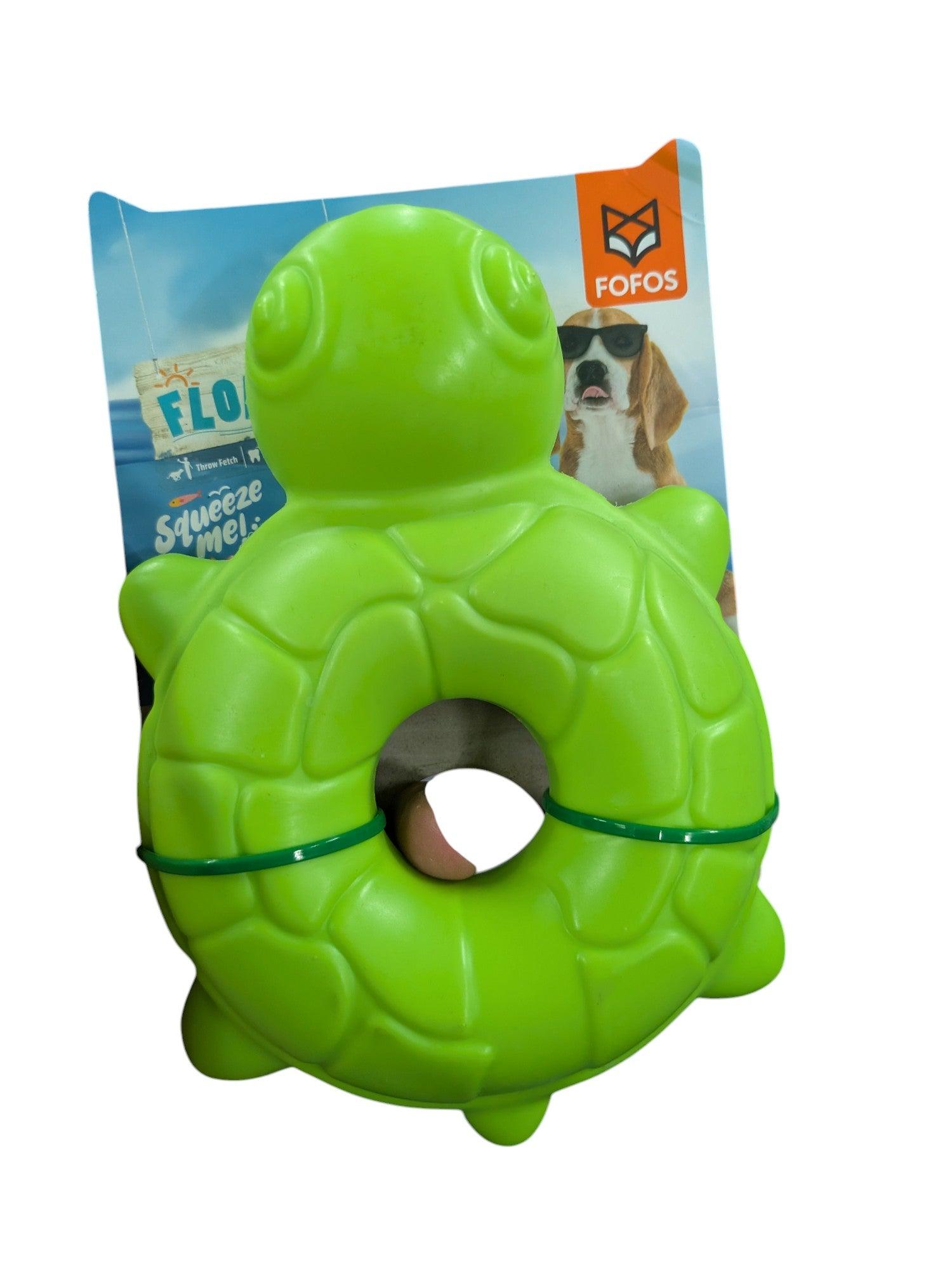 Fofos Sea Turtle – Floating Chew Toy with Squeaker