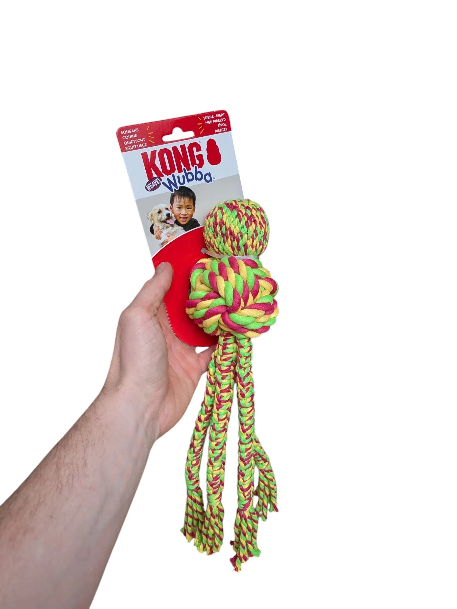 Kong Wubba Weaves Rope - For fetching, chewing and tug-of-war - Image 1