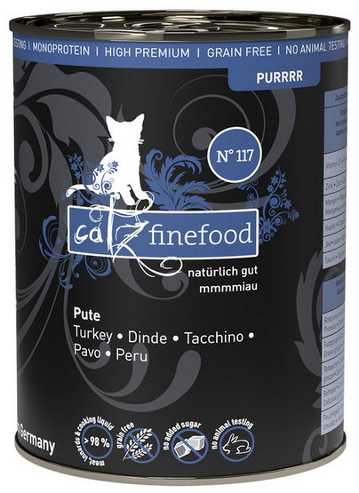 Catz Finefood Purrrr N.117 indyk - monobiałkowa karma mokra 70% mięsa - Image 1