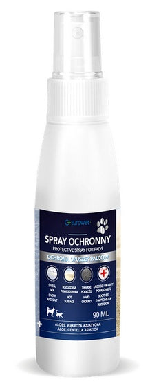 Eurowet spray ochronny do opuszek psów i kotów – szybka regeneracja bez śladów