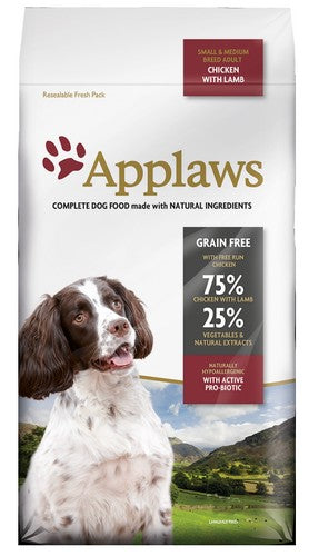 Applaws Adult Dog Small & Medium Breed Kurczak z jagnięciną 7,5kg - Image 1