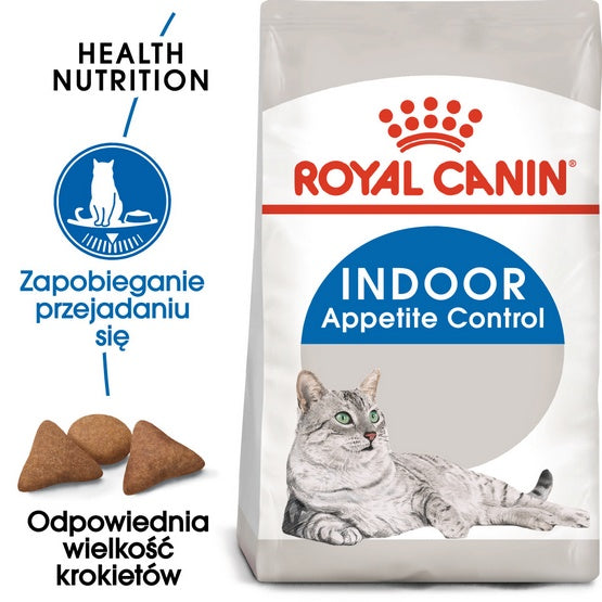 Royal Canin Indoor Apetite Control karma sucha dla kotów dorosłych, przebywających w domu, domagających się jedzenia 2kg - Image 1