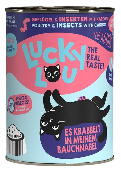 Lucky Lou Lifestage Adult Drób i owady puszka 400g - Image 1