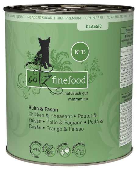 Catz Finefood Classic N.15 Kurczak i Bażant puszka 800g - Image 1