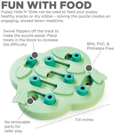 Nina Ottosson Puppy Hide 'N Slide Green - gra edukacyjna [69538] - Image 3