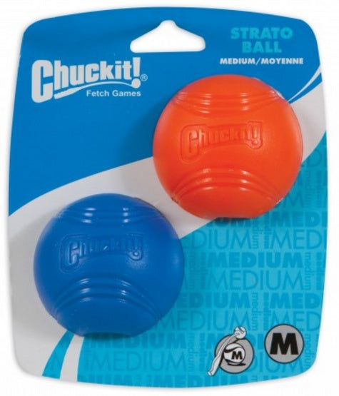 Chuckit! Strato Ball medium 2pak - miękka piłka TPR dla wrażliwych dziąseł - Image 1