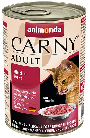 Animonda Carny Adult Wołowina + Serca puszka 400g - Image 2