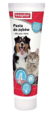 Beaphar Pasta do zębów o smaku mięsa dla psa i kota 100ml - Image 2