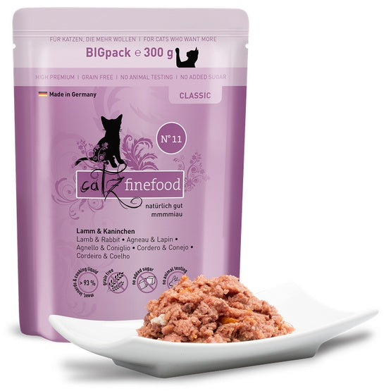 Catz Finefood Classic N.11 Jagnięcina i Królik saszetka 300g - Image 2