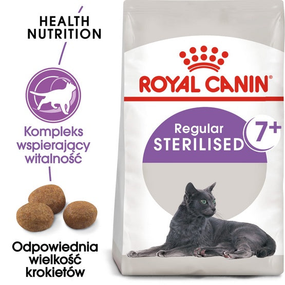 Royal Canin Sterilised 7+ karma sucha dla kotów dorosłych, od 7 do 12 roku życia, sterylizowanych 400g - Image 1