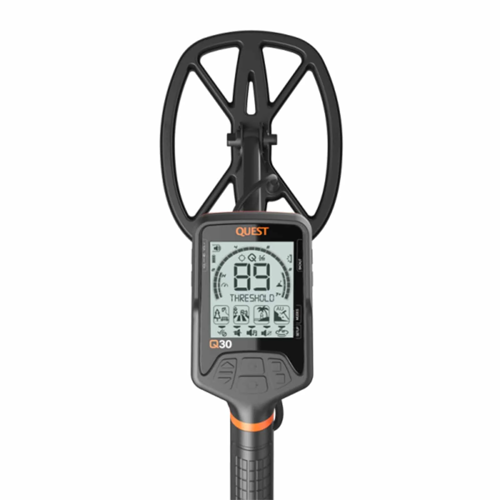 Quest Q30+ Metal Detector w/Wirefree Lite Headphones& RaptorX TurboD 9x11" Coil - Image 2