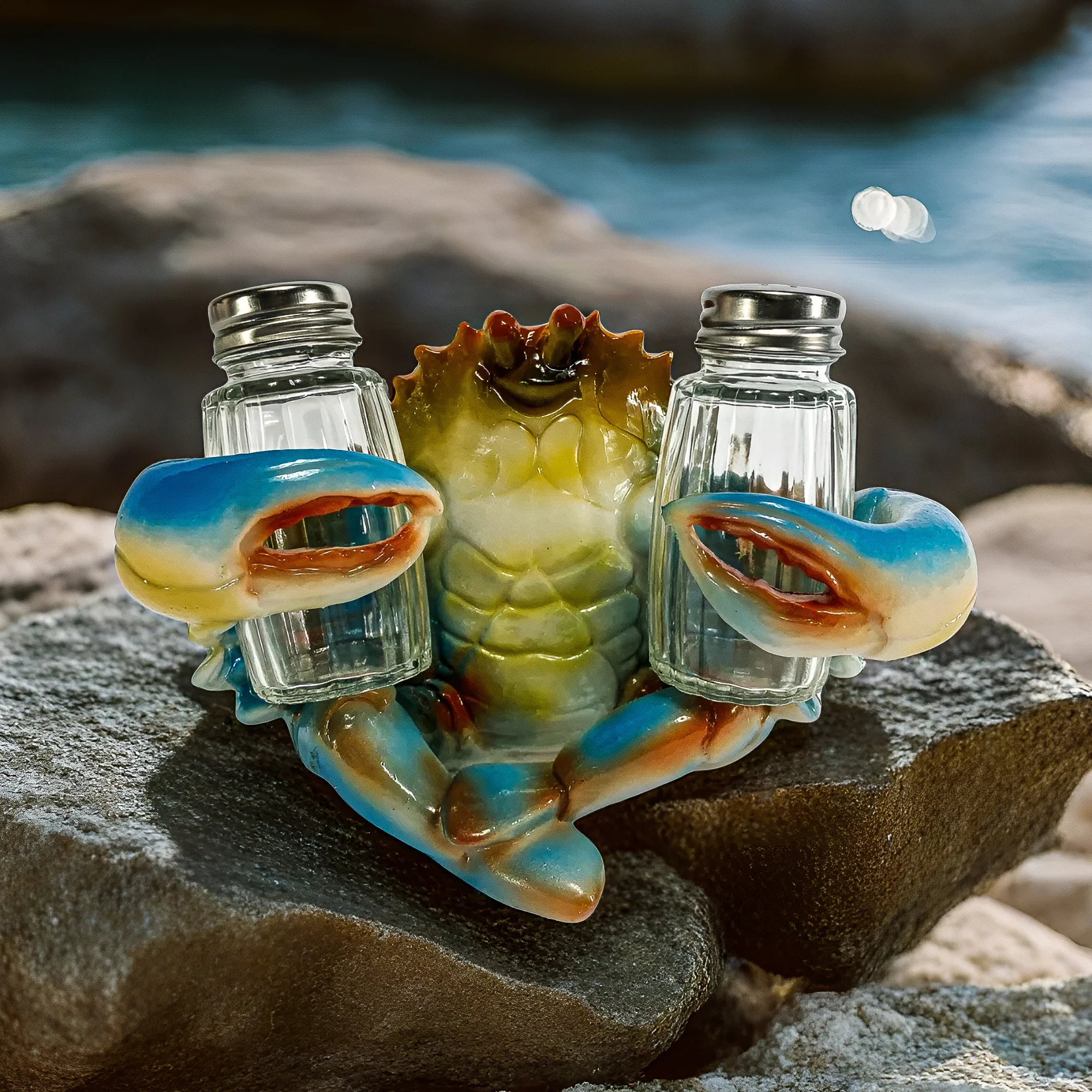 Salt and Pepper Shakers-Blue Crab