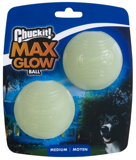 Chuckit! Max Glow ball medium 2pak - świeci w ciemności - Image 1