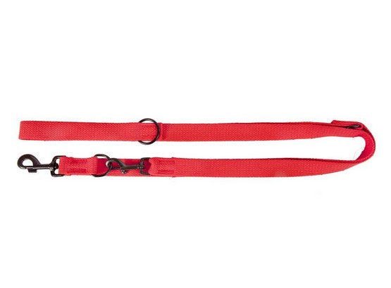 Dingo Smycz taśma przedłużana z taśmy bawełnianej 1,6cm/120-220cm czerwona - Image 1