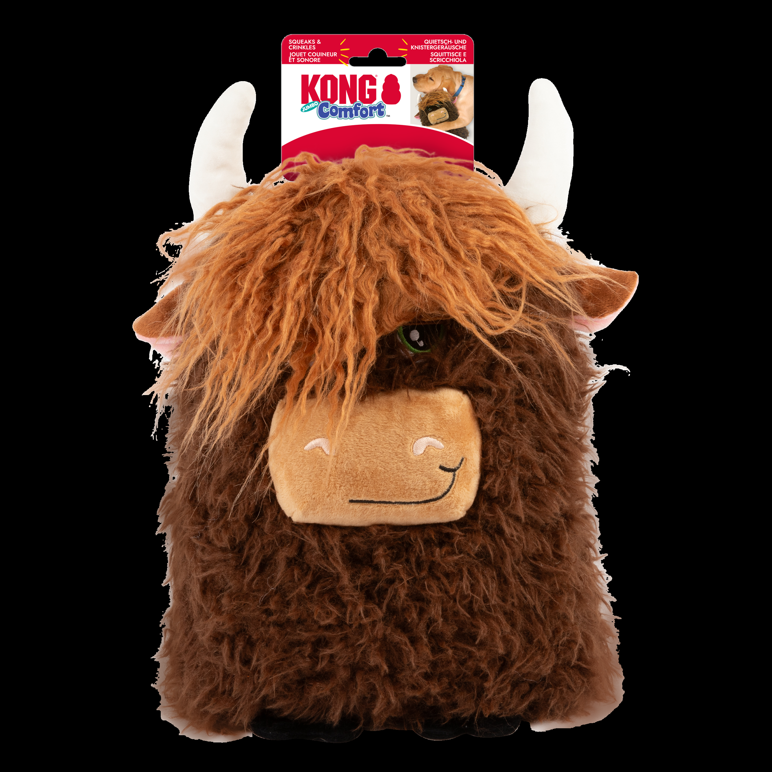 KONG Comfort Jumbo Highland Cow Assorted - Image 2