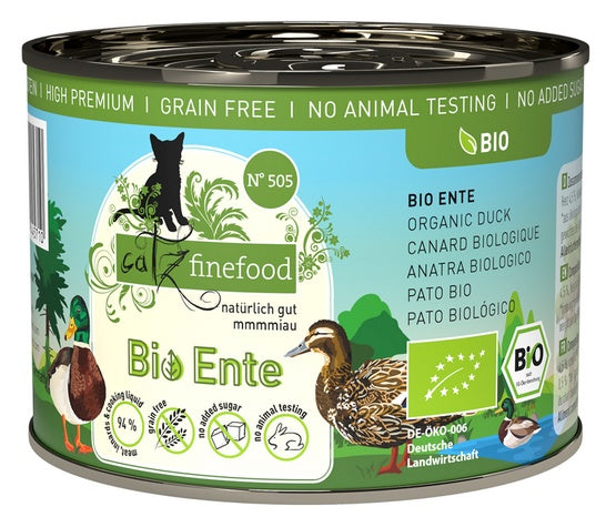 Catz Finefood Bio N.505 Kaczka puszka 200g - Image 1