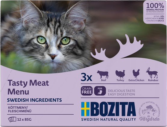 Bozita Cat Multibox z mięsem w sosie saszetki 12x85g - Image 2
