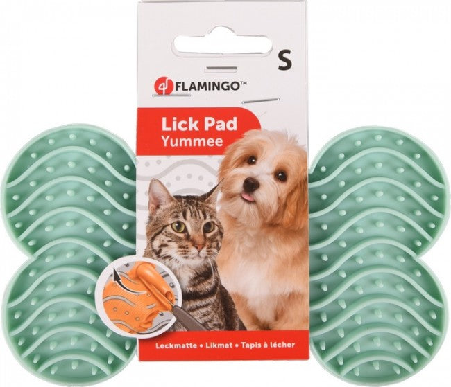Flamingo Lick Pad Mata antystresowa S zielona - Image 1