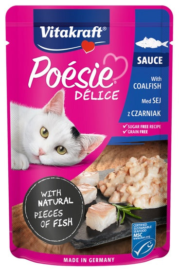 Vitakraft Poesie Deli Sauce czarniak – delikatny sos bez zbóż i cukru