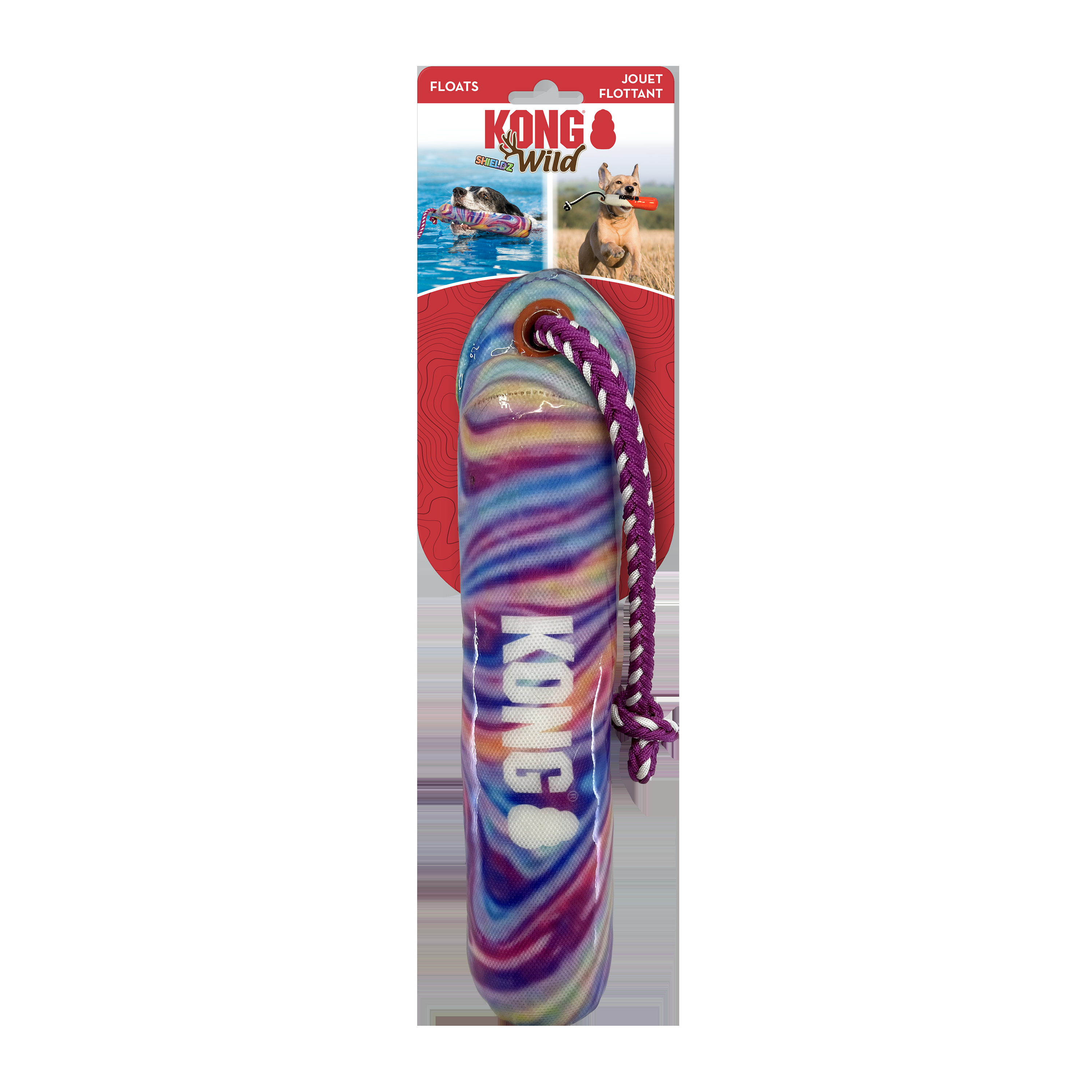 Kong Wild Shieldz Training Dummy Swirl - Water toy for dogs - Image 1