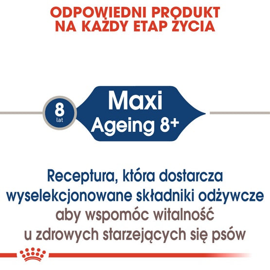 Royal Canin Maxi Ageing 8+ karma mokra w sosie dla psów dojrzałych, po 8 roku życia, ras dużych saszetka 140g - Image 3