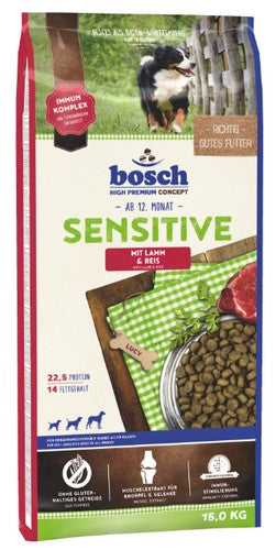 Bosch Sensitive Adult Lamb & Rice 15kg - Image 1