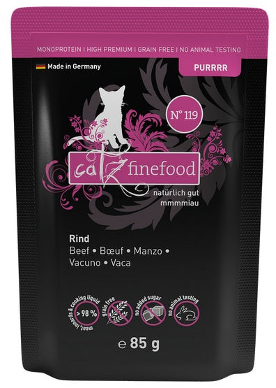 Catz Finefood Purrrr N.119 Wołowina saszetka 85g - Image 1