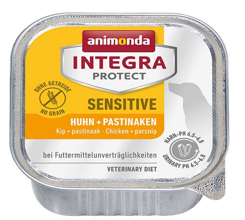 Animonda Integra Protect Sensitive dla psa kurczak + pasternak tacka 150g - Image 1