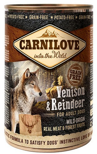 Carnilove Dog Wild Meat Venison & Reindeer Adult – dzik i renifer puszka 400g