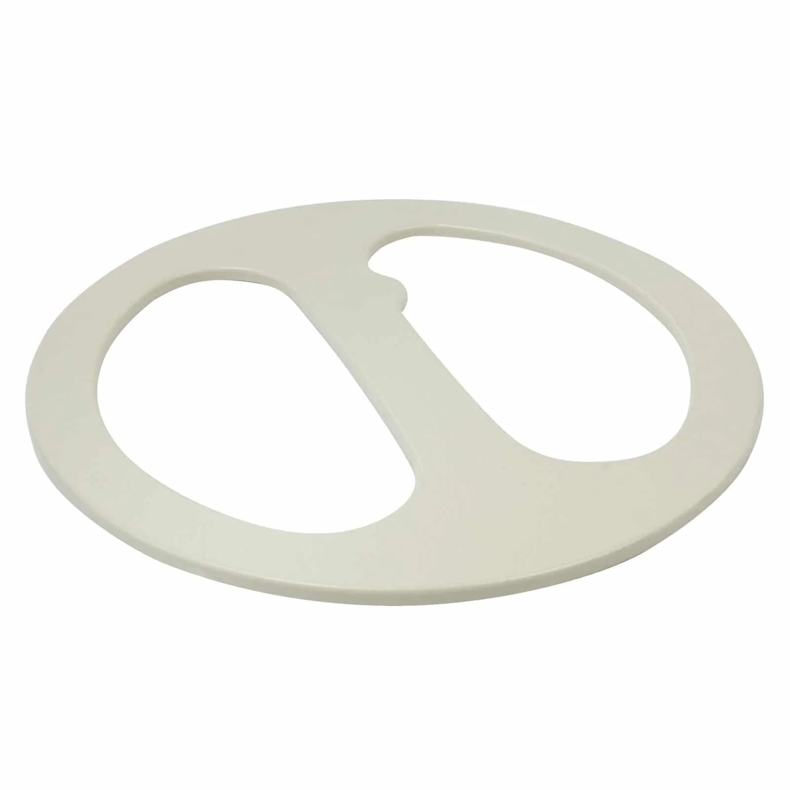 Coiltek 18" Goldstalker Round White Coil Cover - Hard Plastic - Image 1