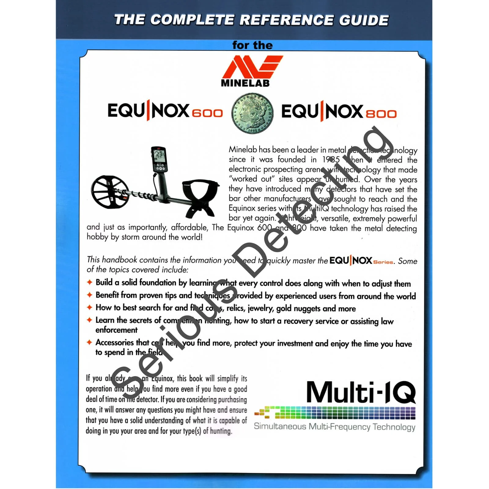 Minelab Equinox Metal Detector Hand book by Andy Sabisch - Image 2