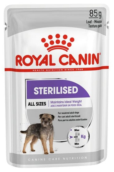 Royal Canin Sterilised karma mokra dla psów dorosłych, wszystkich ras po sterylizacji, pasztet saszetka 85g - Image 1